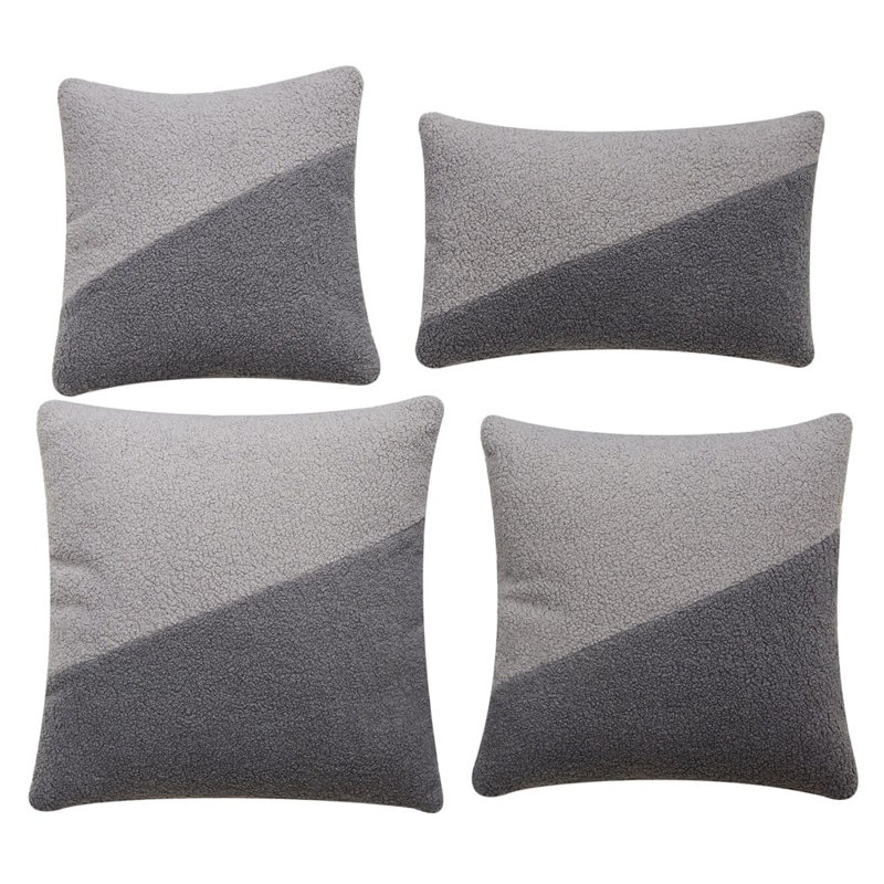 Chaquanna Square Cushion, Grey/Light Grey
