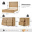 Ensemble de chambre à coucher en bois massif cannelé 4 pièces Graciana-1631992698-1631992679