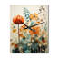 Horloge murale Mid-Century coloré Botanicals I - Abstract Botanicals-33969563