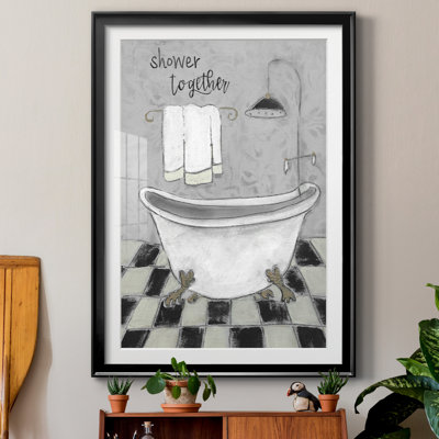 " Shower Together Bath " Painting Print