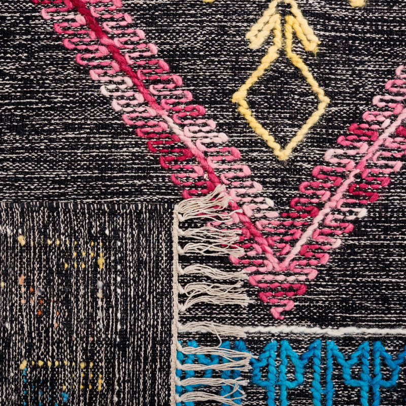 Kilim Flat Weave Wool Southwestern Rug, Rectangle 5' x 8'
