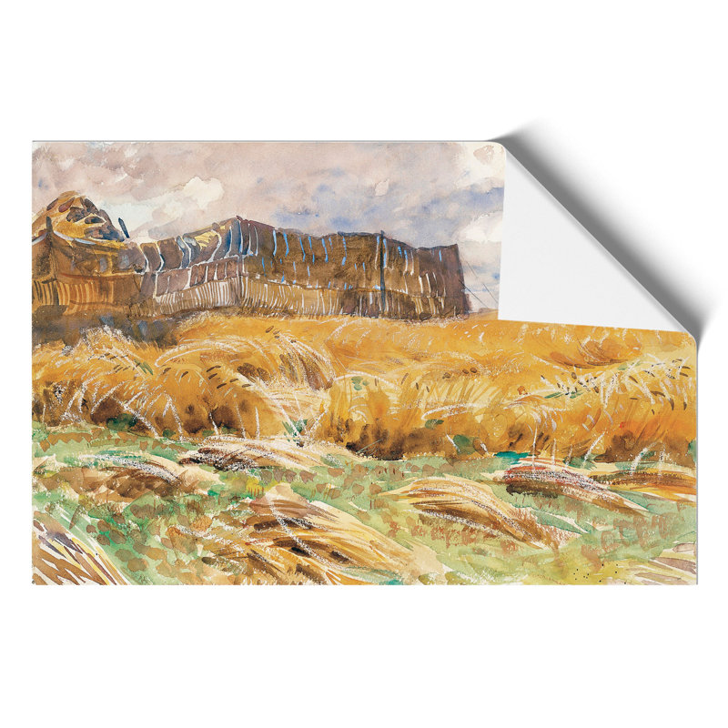 Field In France by John Singer Sargent - No Frame Painting, 30cm H x 42cm W x 0.1cm D