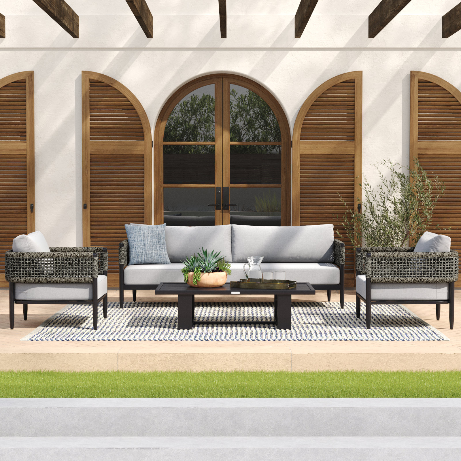 Chervonne 5-Person Patio Seating Group