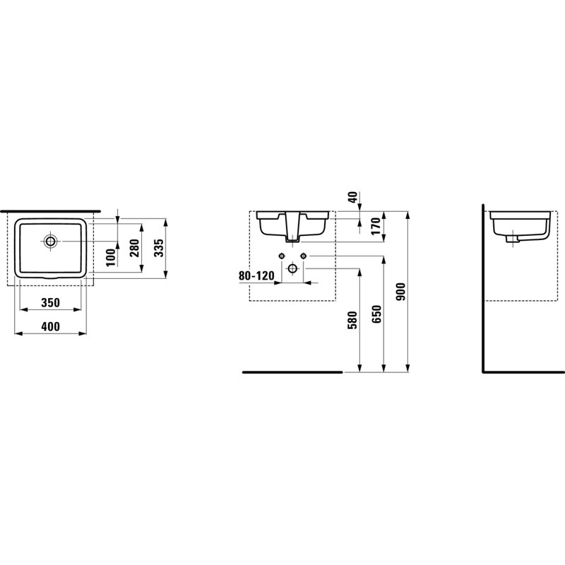 Living City 15.75'' L Bathroom Sink