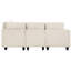 Canapé modulaire en velours côtelé beige