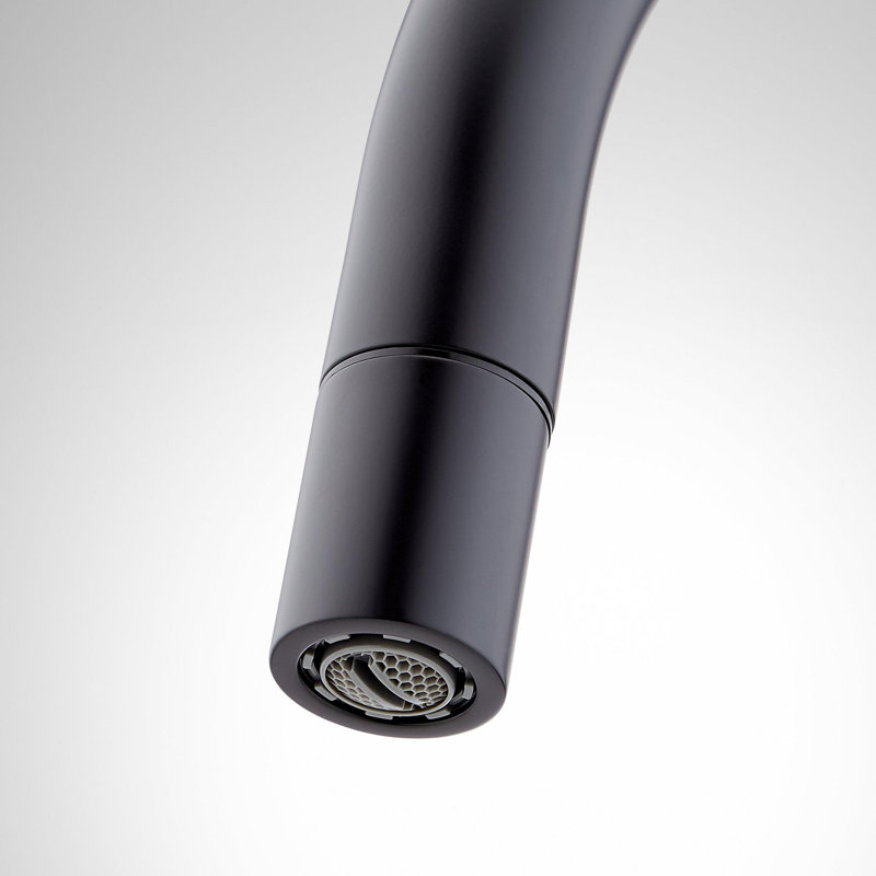 Ravenel Single-Hole Pull Down Bar Faucet - Brushed Gold, Matte Black