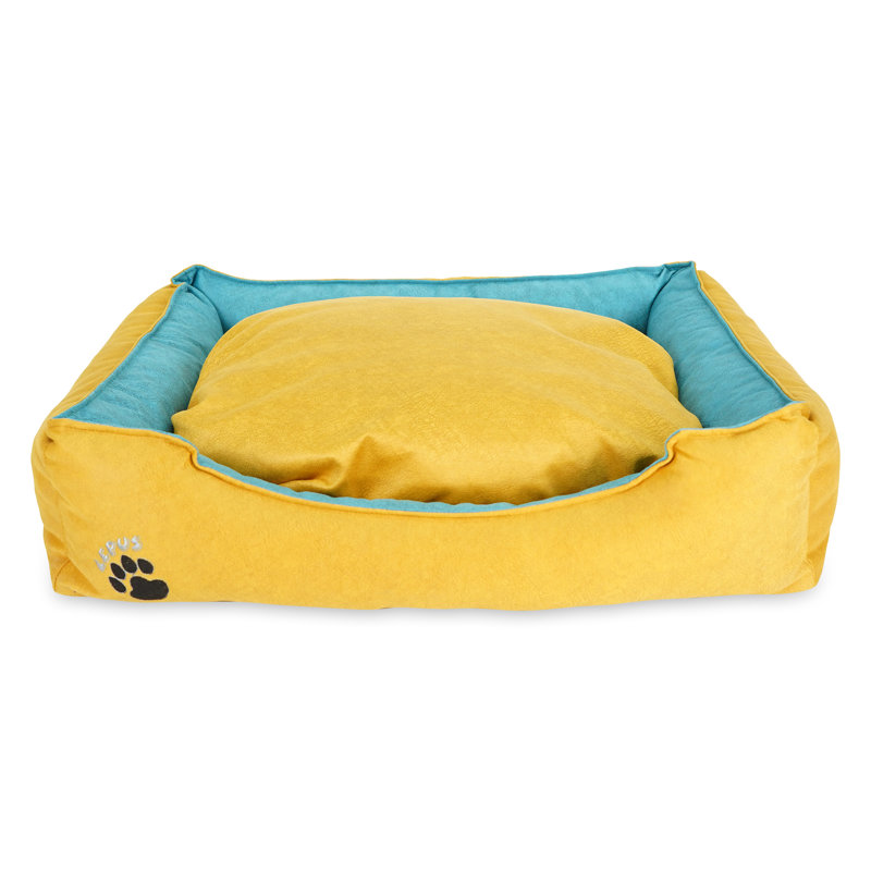 Panier de support pour chien, Moyen (l 23,6 po x P 17,3 po x H 7,1 po), Chameau / bleu