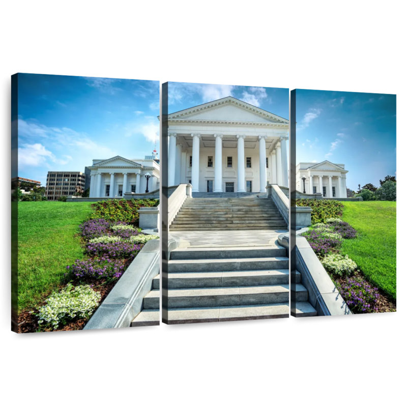 Virginia State Capitol Exterior, 20" H x 33" W