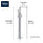 Lineare Floor Mounted Tub Filler