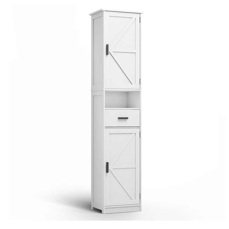 Armoire de rangement pour salle de bain, Blanc
