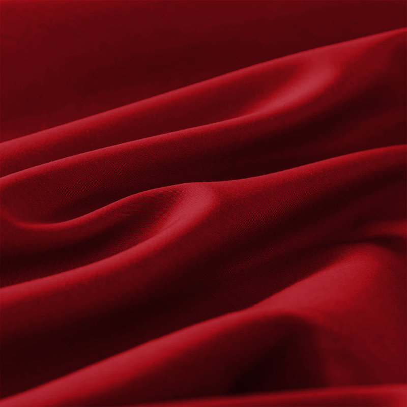Aspire Homeware Ultra Soft 40cm Deep Fitted Sheet for Extra Deep Mattress and Cozy Sleep, Red, Single (3')
