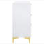 Commode rectangulaire à 6 tiroirs Karena