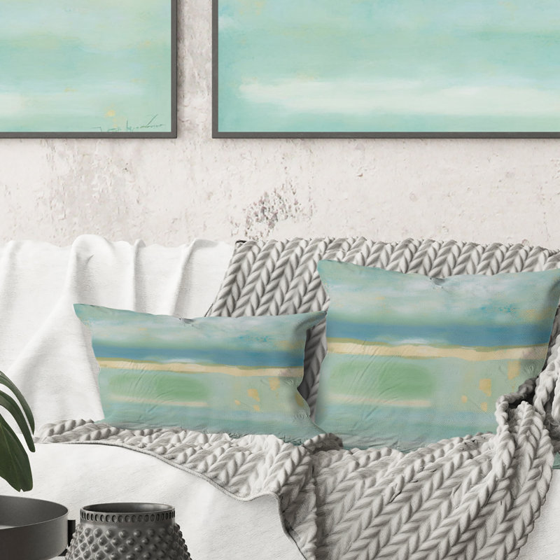 Coussin Olive Sprig Landscape III - Abstract