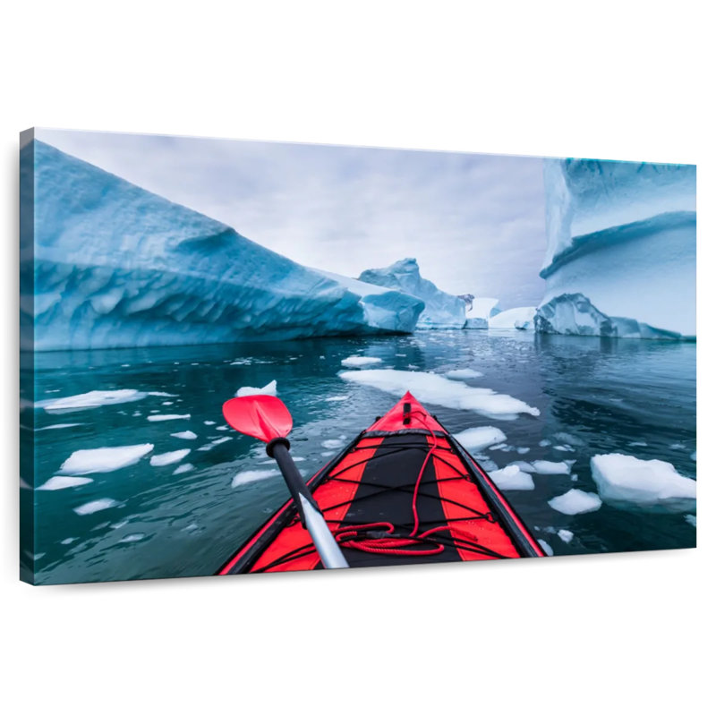 Kayak rouge Sireci en Antarctique, H 16 po x l 24 po