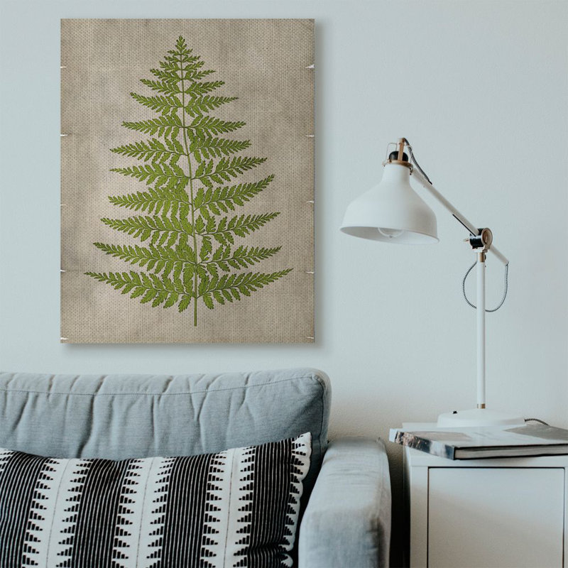 « plante green parchemin », impression, Toile tendue, H 36 po x l 48 po x P 1,5 po