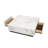 Fritzy Square Coffee Table In White Engineered Stone