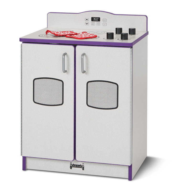 Rainbow Accents Culinary Creations Kitchen Stove, Gray/Purple
