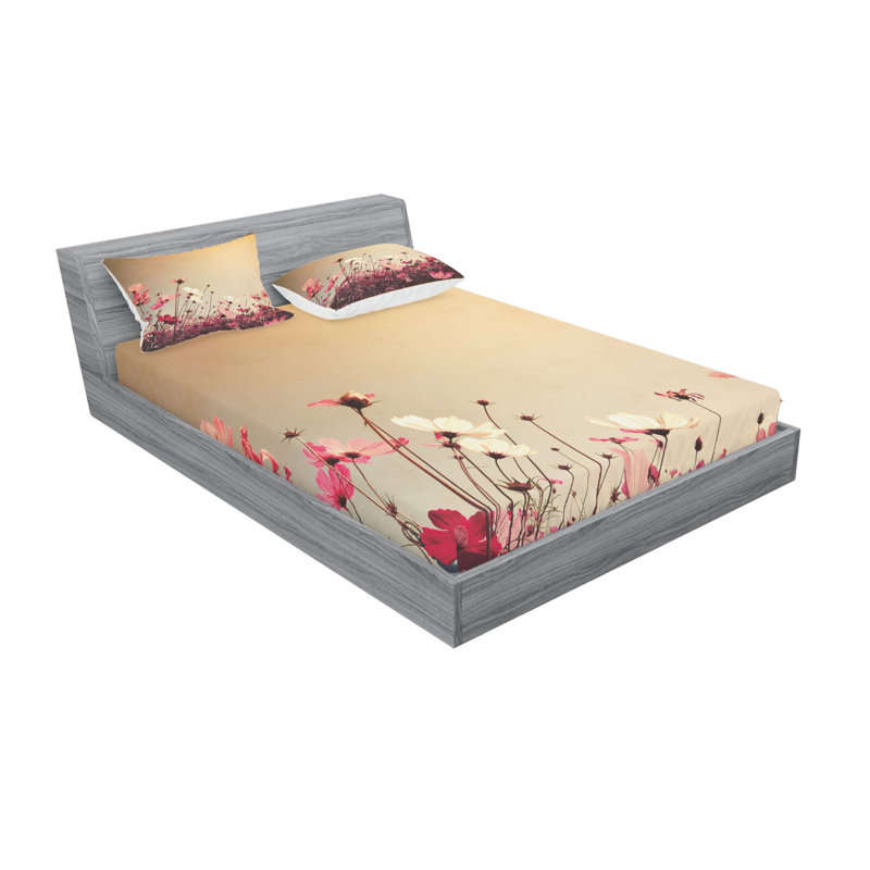 Microfiber Sheet Set, Queen Sheet Set with Fitted Sheet
