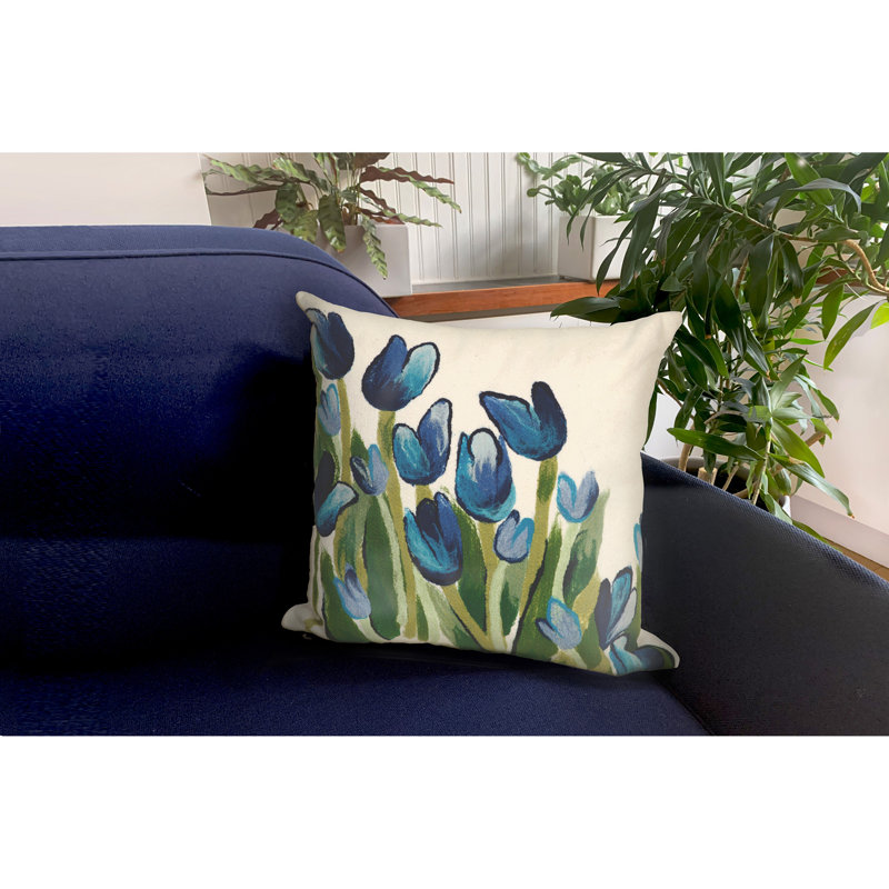  Allover Tulips Throw Pillow