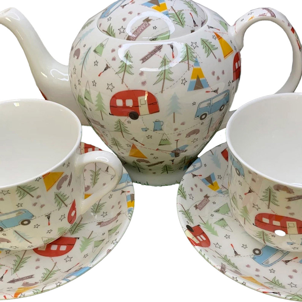 2-tlg. Teetassen- & Untertassen-Set Heliane aus Bone China