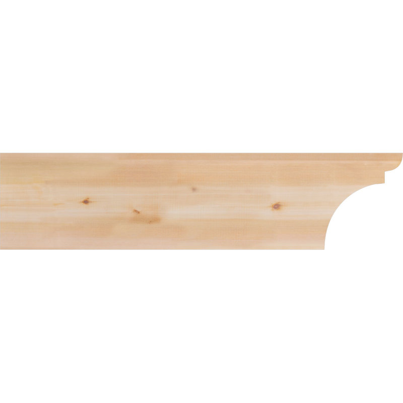 Yorktown Smooth Rafort Tail, Cèdre rouge, H 12 po x l 48 po x P 3,5 po