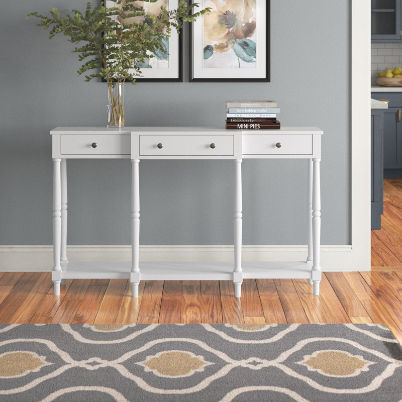 Console Alexis, Blanc, H 34,06 po x l 61 po x P 13 po