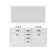 Hartford 72" Carrara White Marble Countertop Bath Vanity in Pure White with Faucet and Mirror