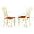 5 Piece Dining Room Table Set Includes a Rectangle Kitchen Table with Butterfly Leaf and 4 Dining Chairs, Buttermilk & Cherry-25226584-124360779