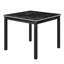 Ensemble de table de salle à manger en bois 5 pièces, ensemble de table de cuisine avec une table carrée et 4 chaises rembourrées, table de salle à manger en bois avec décoration en cristal et ensemble de chaises pour la cuisine
