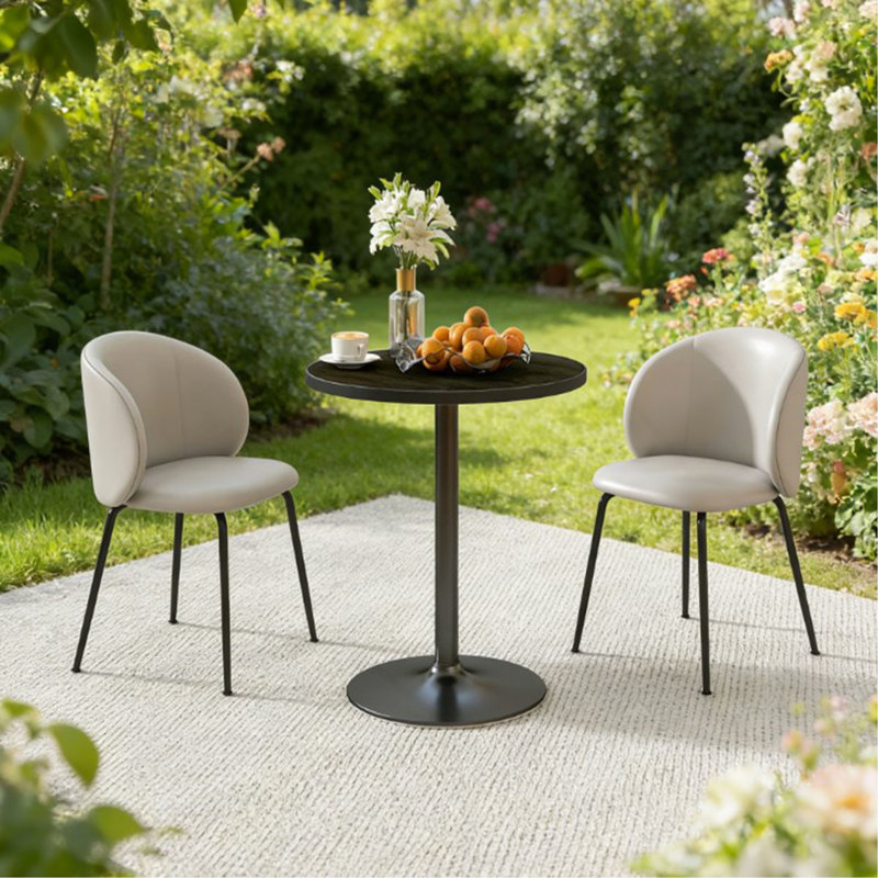 Table de salle à manger ronde de style moderne, petite table de cuisine, pour petits espaces