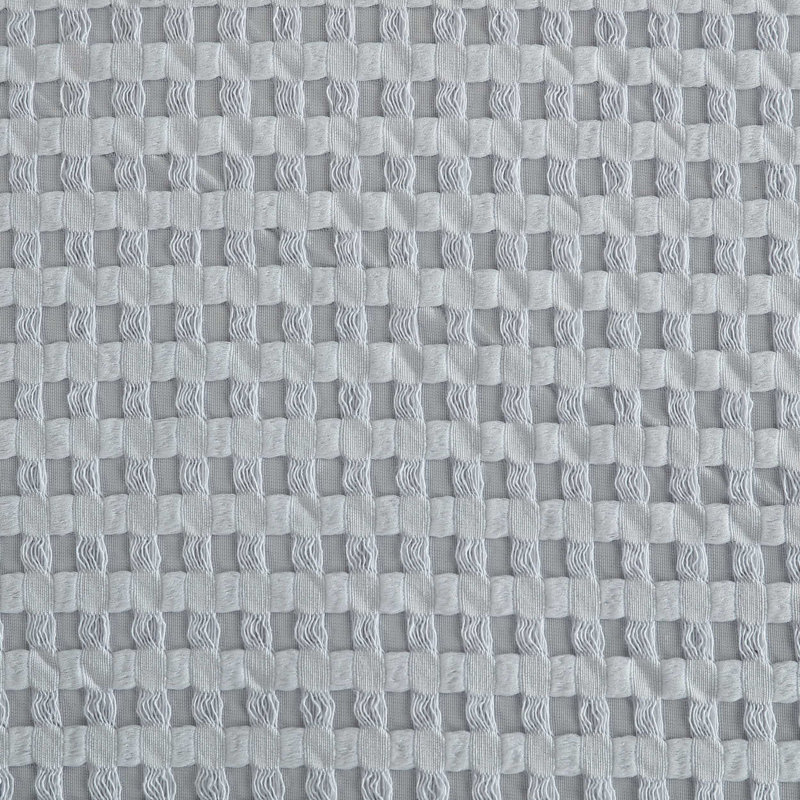 Kenneth Cole Solid Waffle Reversible Comforter Set, King Comforter + 2 King Shams, Silver