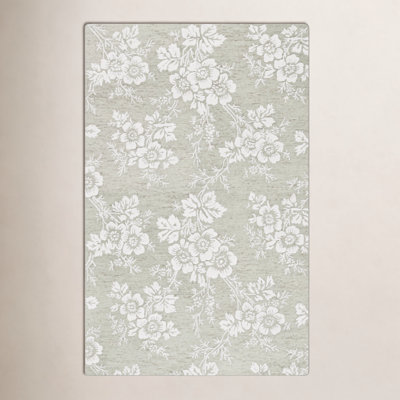 Hand-Tufted Wool Floral Rug