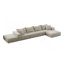 Très grand canapé en nuage éponge, ensemble de canapé modulaire rembourré moderne, ensemble modulaire de salon modulaire en forme de L de 162 po avec 6 coussins, canapé-lit combiné gratuit pour le salon, la chambre à coucher-1777764926-1777764924