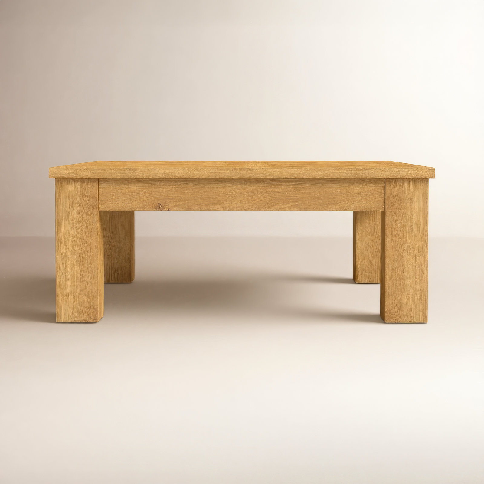 Dutton 42" Oak Coffee Table, Mid Tone Oak