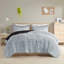 Couette shaggy en microfibre imitation fourrure, format King/Cal King