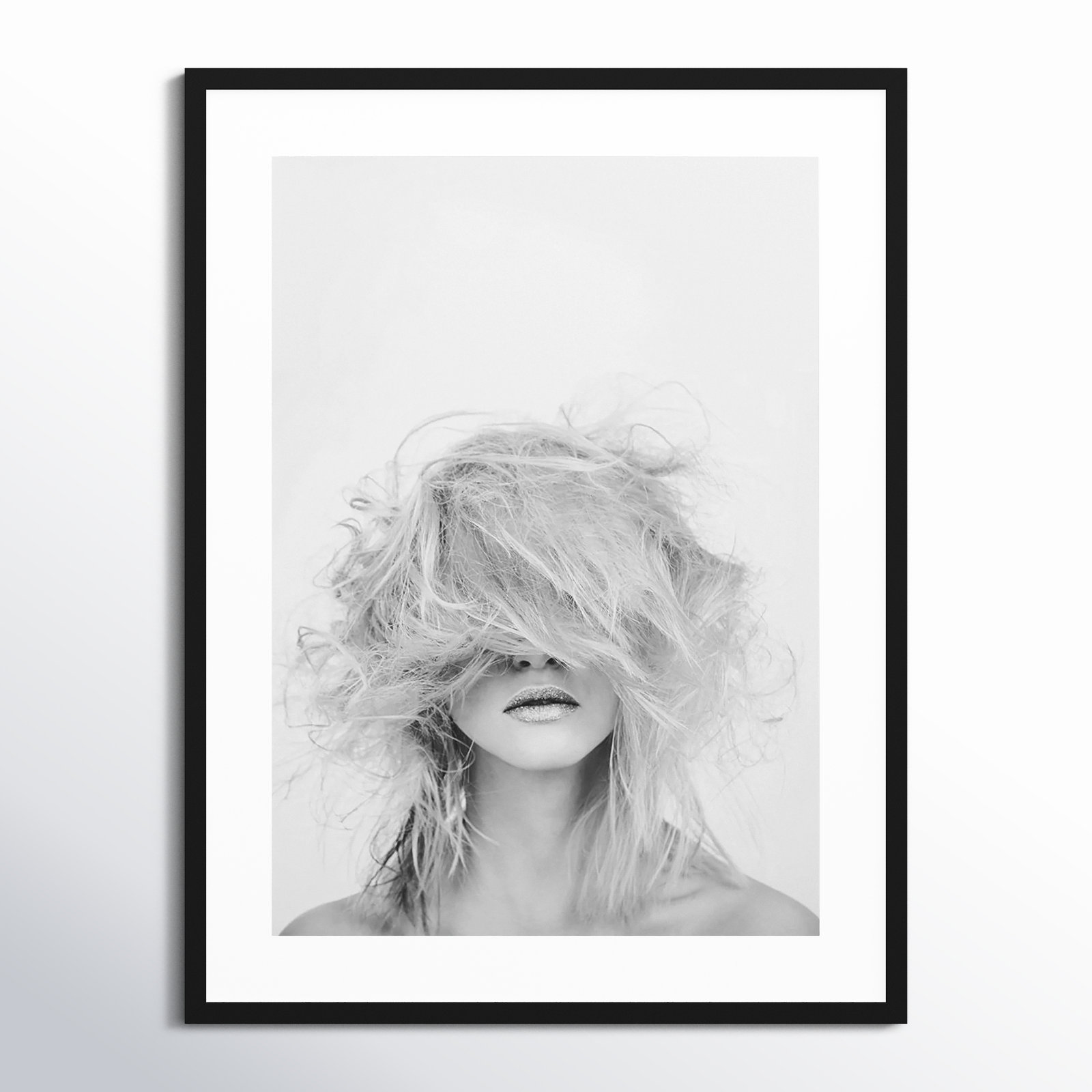 Valora "Makeover" Print on Wood, 33" H x 25" W, Black Framed
