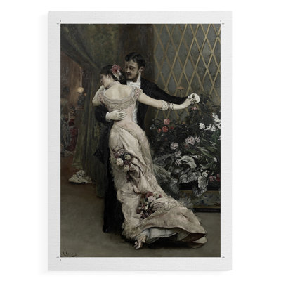 Vintage Portrait Print XXXI -Canvas Print Only - NOT FRAMED
