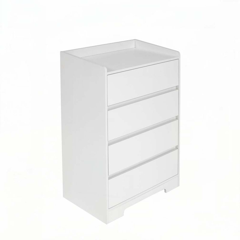 Commode 4 tiroirs, Blanc
