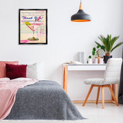 Plongeur rétro dans un cadre flottant cocktail, design par Lil 'Rue