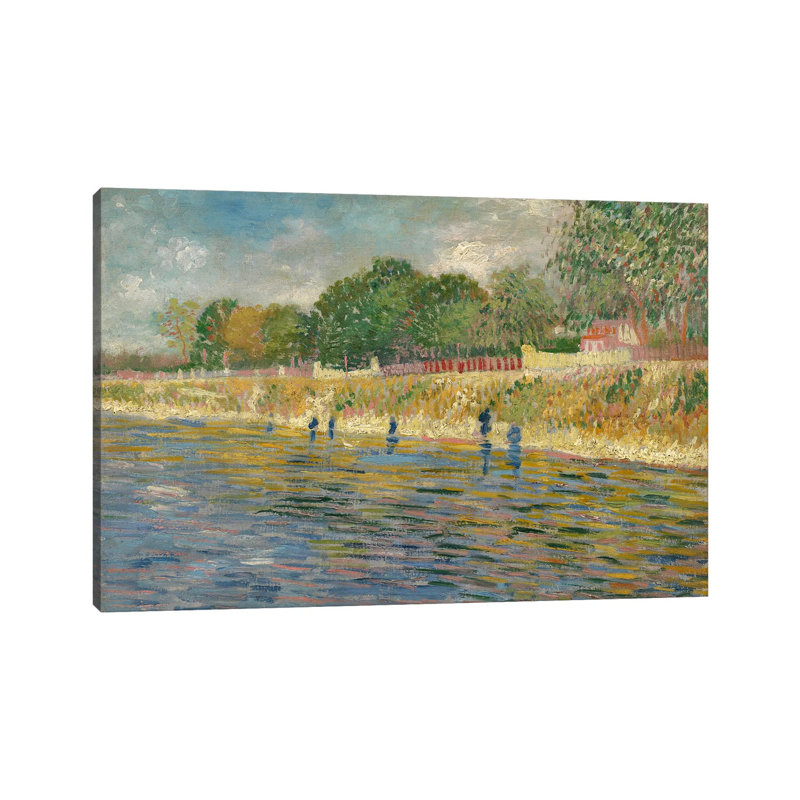 Bank Of The Seine, 1887 by Vincent Van Gogh - Wrapped Canvas Gallery-Wrapped Canvas Giclée, 20.32 cm H x 30.48 cm W