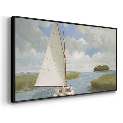Nautical Series-CCCLXVIII- Framed Gallery Wrapped Canvas -Ready to Hang