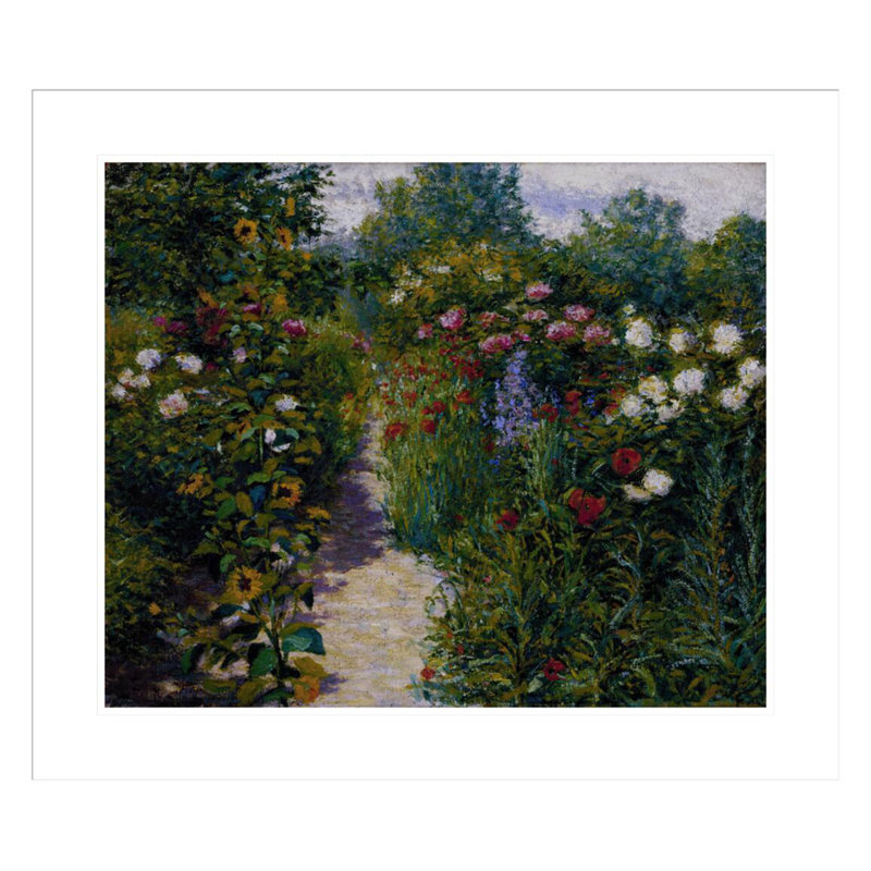 «Garden at Giverny (In Monet's Garden») par Claude Monet, impression giclée encadrée, H 23,5 po x l 27,14 po
