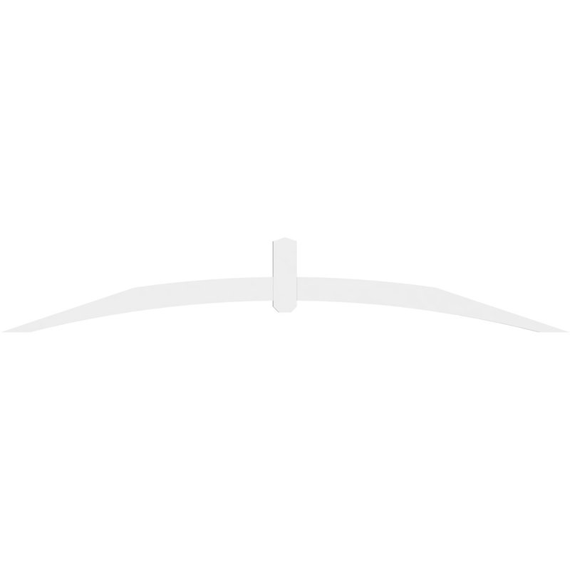 Support pour pignon en PVC Archdale, H 16 po x l 96 po (pas: 4/12), P 2 po x F 4 po