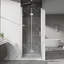 Porte de douche battante pliante sans cadre-127317761