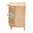 Benedit Oleta Modern Bohemian Rattan 2-Drawer Nightstand