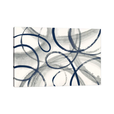 Calligraphia With Navy- Gallery-Wrapped Canvas Giclée