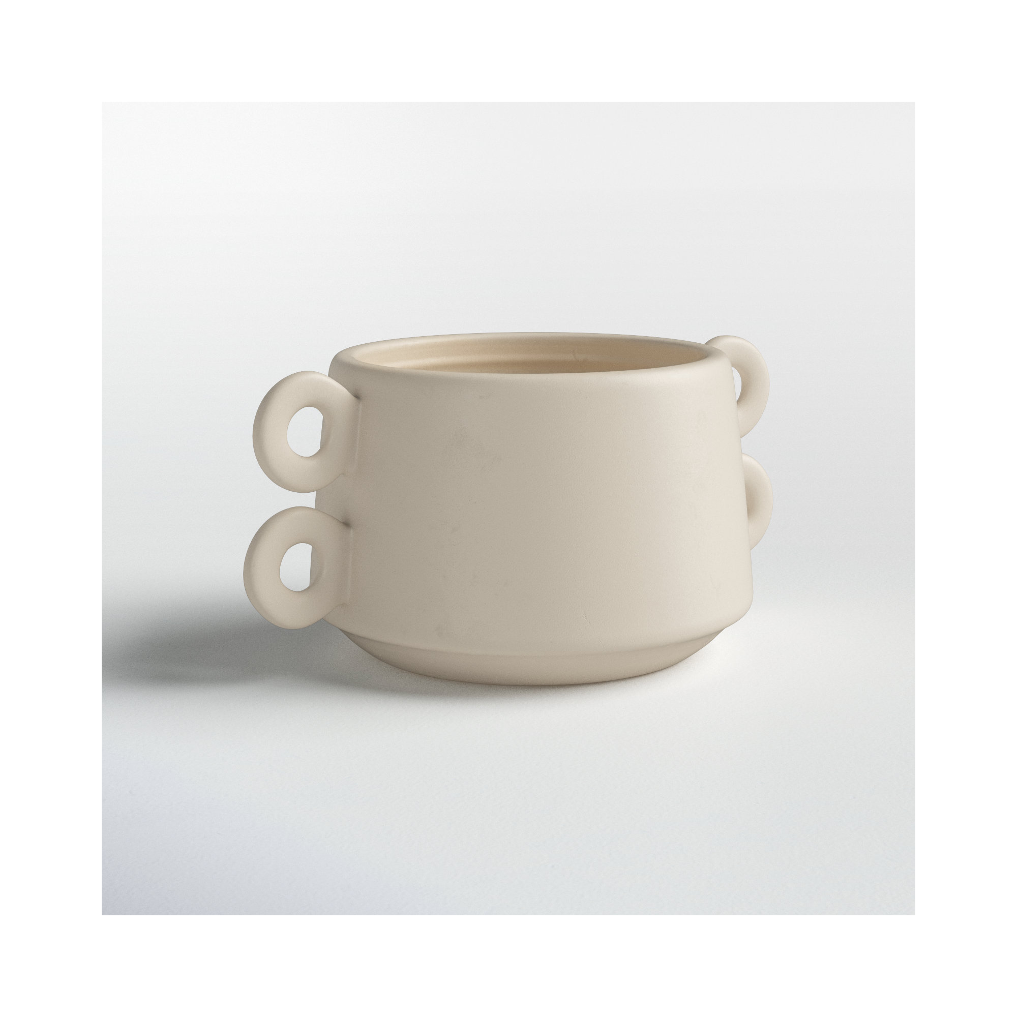 White 3.5" Ceramic Table Vase