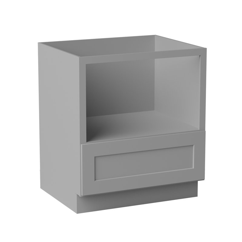 Base Microwave Cabinet, Gray