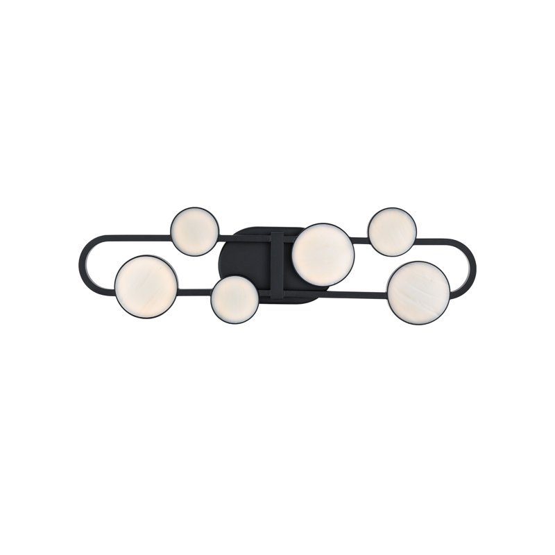 Tableau Dimmable LED Bath Vanity & Wall Light With Tiffany Art Glass Shades And Built In Color Temperature Switch (2700K/3000K/3500K/4000K)