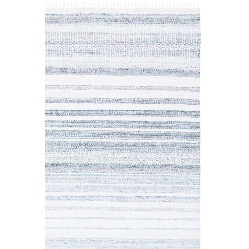 Tapis rayé performance tissé à la main Marétiquement, Rectangle 4 pi x 6 pi